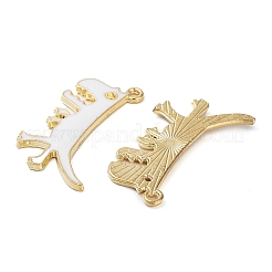 Rack Plating Alloy Enamel Pendants&nbsp;FIND-Q099-01G-04