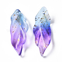 Two Tone Spray Painted Glass Pendants&nbsp;GLAA-N035-017-G01