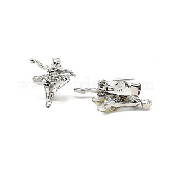 12Pcs 12 Styles Ballet Dancer Alloy Rhinestone Brooches for Backpack Clothes&nbsp;JEWB-A033-05P