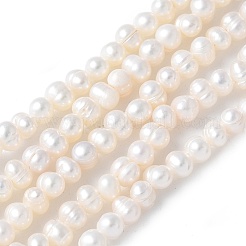 Natural Cultured Freshwater Pearl Beads Strands&nbsp;PEAR-I007-07K-01A