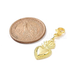 Sacred Heart Brass Pendants Decoations&nbsp;HJEW-JM00862