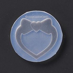 DIY Heart with Bowknot Quicksand Silicone Molds&nbsp;DIY-P067-02