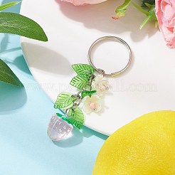 Fruits & Leaf Acrylic Pendant Keychain&nbsp;KEYC-JKC00680-05