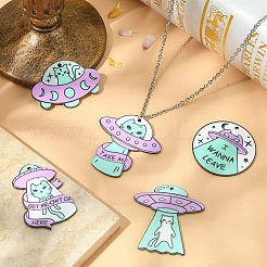 20Pcs 5 Styles Opaque Acrylic Pendants&nbsp;SACR-CJ0001-27