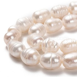 Natural Cultured Freshwater Pearl Beads Strands&nbsp;PEAR-L033-80-01