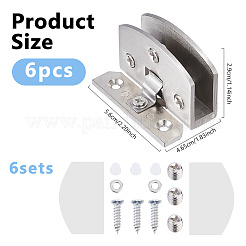 Alloy Glass Doors Hinge&nbsp;KK-WH0148-930