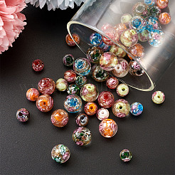 Handmade Gold Sand Lampwork Beads&nbsp;LAMP-CD0001-06