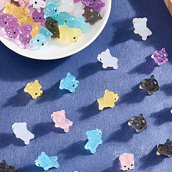 60Pcs 6 Colors Luminous Resin Dog Display Decorations&nbsp;RESI-SP0001-37