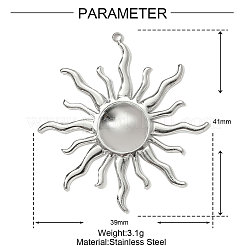 304 Stainless Steel Pendants&nbsp;STAS-OY001-04P