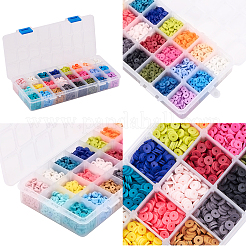 Handmade Polymer Clay Beads&nbsp;CLAY-PH0001-13-6mm