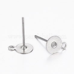 Non-Tarnish 304 Stainless Steel Stud Earring Findings&nbsp;STAS-K154-63P