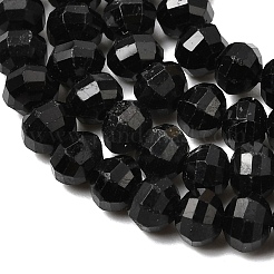 Natural Black Tourmaline Beads Strands&nbsp;G-K376-I02-3x4mm