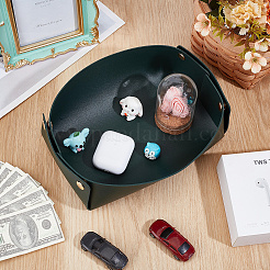 Foldable PU Leather Basket Storage Box&nbsp;AJEW-WH20010-62A