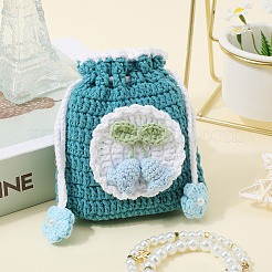 1Pc Flower Knitting Wallet&nbsp;AJEW-GF0011-09C