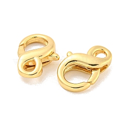 Rack Plating Brass Double Lobster Claw Clasps&nbsp;KK-G416-53P-01