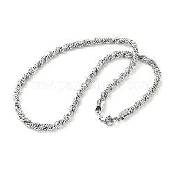 6MM 304 Stainless Steel Rope Chain Necklaces&nbsp;SA-CBA2696-04P