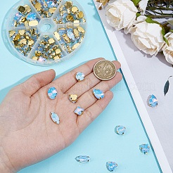 106pcs 6 Style Sew On Rhinestone&nbsp;FIND-OC0004-09E