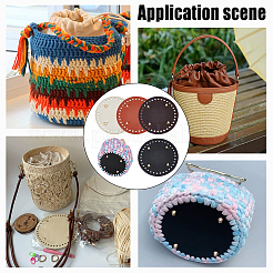 4Pcs 4 Colors Imitation Leather Bag Bottoms&nbsp;FIND-NB0006-98