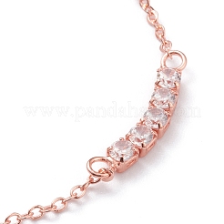 Brass Micro Pave Clear Cubic Zirconia&nbsp;BJEW-A113-01RG