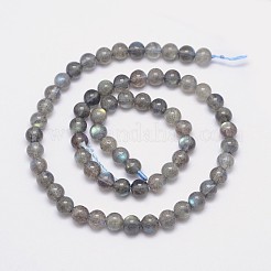 Natural Labradorite Round Bead Strands&nbsp;LS-G-I156-06-6mm