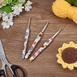 3Pcs 3 Styles Aluminum Crochet Hooks&nbsp;AJEW-WR0003-10