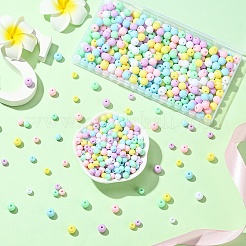36Pcs 6 Colors Opaque Acrylic Beads&nbsp;MACR-YW0003-24A