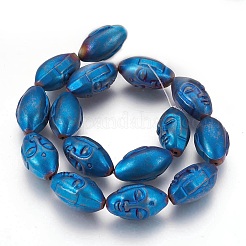Electroplated Non-magnetic Synthetic Hematite Beads Strands&nbsp;G-P392-M