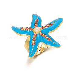 Alloy Enamel & Rhinestone Finger Rings&nbsp;WG0A593-02
