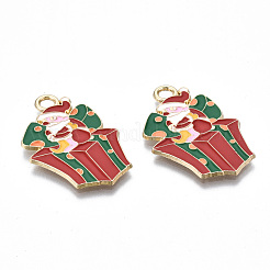 Eco-Friendly Alloy Enamel Pendants&nbsp;ENAM-Q437-062-NR