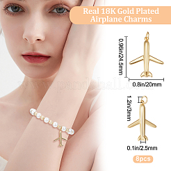 8Pcs Rack Plating Brass Pendants&nbsp;KK-BBC0005-48