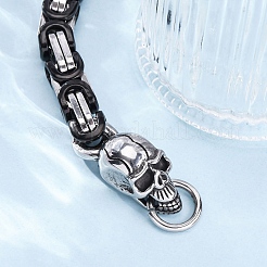 201 Stainless Steel Byzantine Chain Bracelets&nbsp;BJEW-B078-160P