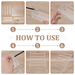 Transparent Acrylic 7 Layers Nail Polish Display Rack&nbsp;ODIS-UN0001-22A