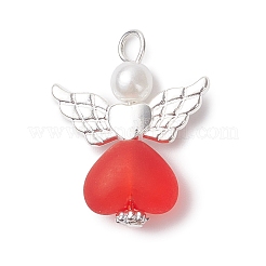 Acrylic Beads and ABS Plastic Imitation Pearl Round Pendants&nbsp;PALLOY-JF04692