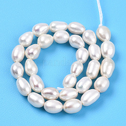 Natural Cultured Freshwater Pearl Beads Strands&nbsp;PEAR-N012-04T-01