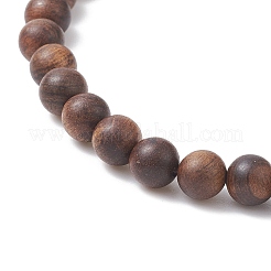 Natural Lava Rock & Synthetic Hematite & Wood Buddhist Necklace&nbsp;NJEW-JN04305