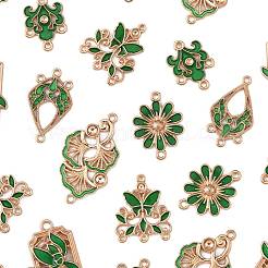 36Pcs 6 Styles Alloy Enamel Connector Charms&nbsp;FIND-FS0004-46A
