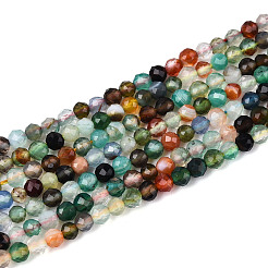 Natural Multi-Color Agate Beads Strands&nbsp;G-T143-02