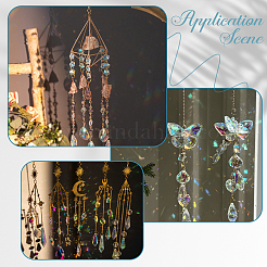 100Pcs Glass Charms&nbsp;GLAA-SP0001-68