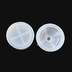 Roman Flat Round DIY Silicone Storage Molds&nbsp;DIY-G079-21A