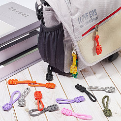 20Pcs 10 Colors Nylon Braided Zipper Pull Tab&nbsp;FIND-GF0004-46