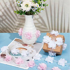 9~10 Yards 2 Colors 3D Organza Flower Trimming&nbsp;FIND-GF0004-50