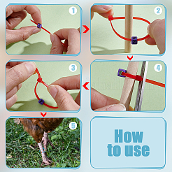 6Pcs 6 Colors Nylon Cable Ties&nbsp;DIY-NB0016-45