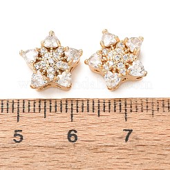 Brass Micro Pave Cubic Zirconia Beads&nbsp;CU-CBAEC99-33G-03
