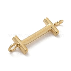 304 Stainless Steel Letter Connector Charms&nbsp;LS-STAS-M108-01G-09