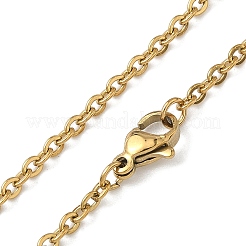 304 Stainless Steel Cable Chain Necklaces&nbsp;STAS-O037-101G