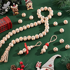 80Pcs 2 Styles Natural Wood European Beads&nbsp;WOOD-PH0002-72B