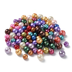 Glass Pearl Round Beads&nbsp;HY-X0003-02
