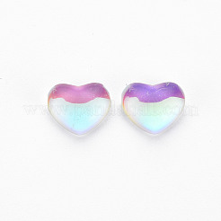 Translucent Electroplated Glass Cabochons&nbsp;EGLA-T026-002