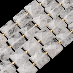 Natural Quartz Crystal Beads Strands&nbsp;G-F839-A31-01