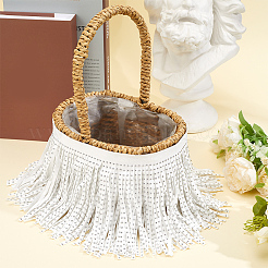 4.8Yards Velvet Tassel Fringe Trimming&nbsp;SRIB-GF0001-75B